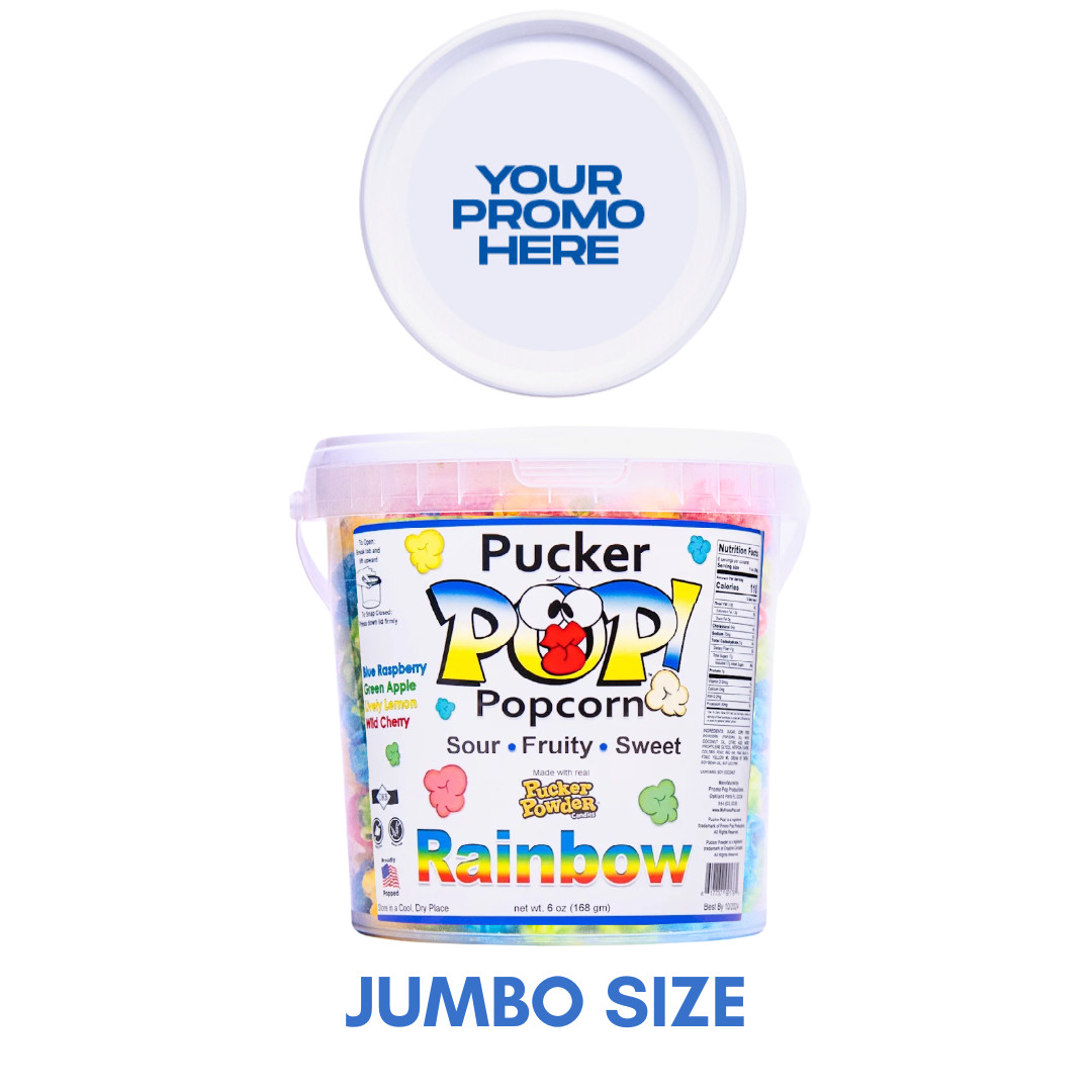 Pucker Pop!™ - Rainbow Jumbo (as low as $8.99 per bucket) Case of 12 Price