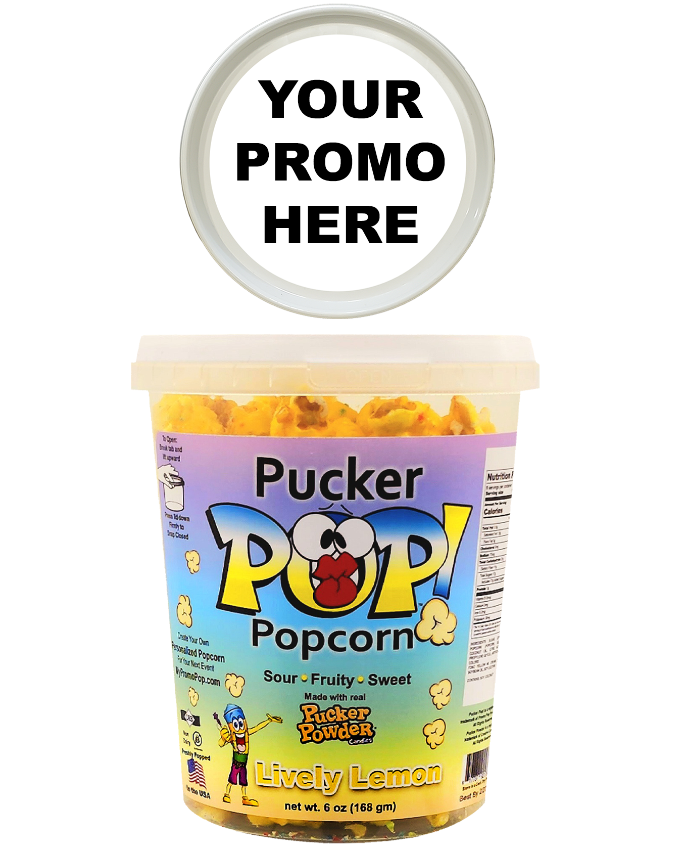 Pucker Pop!™ - Lively Lemon Classic (as low as $4.99 per bucket) Case of 12 Price