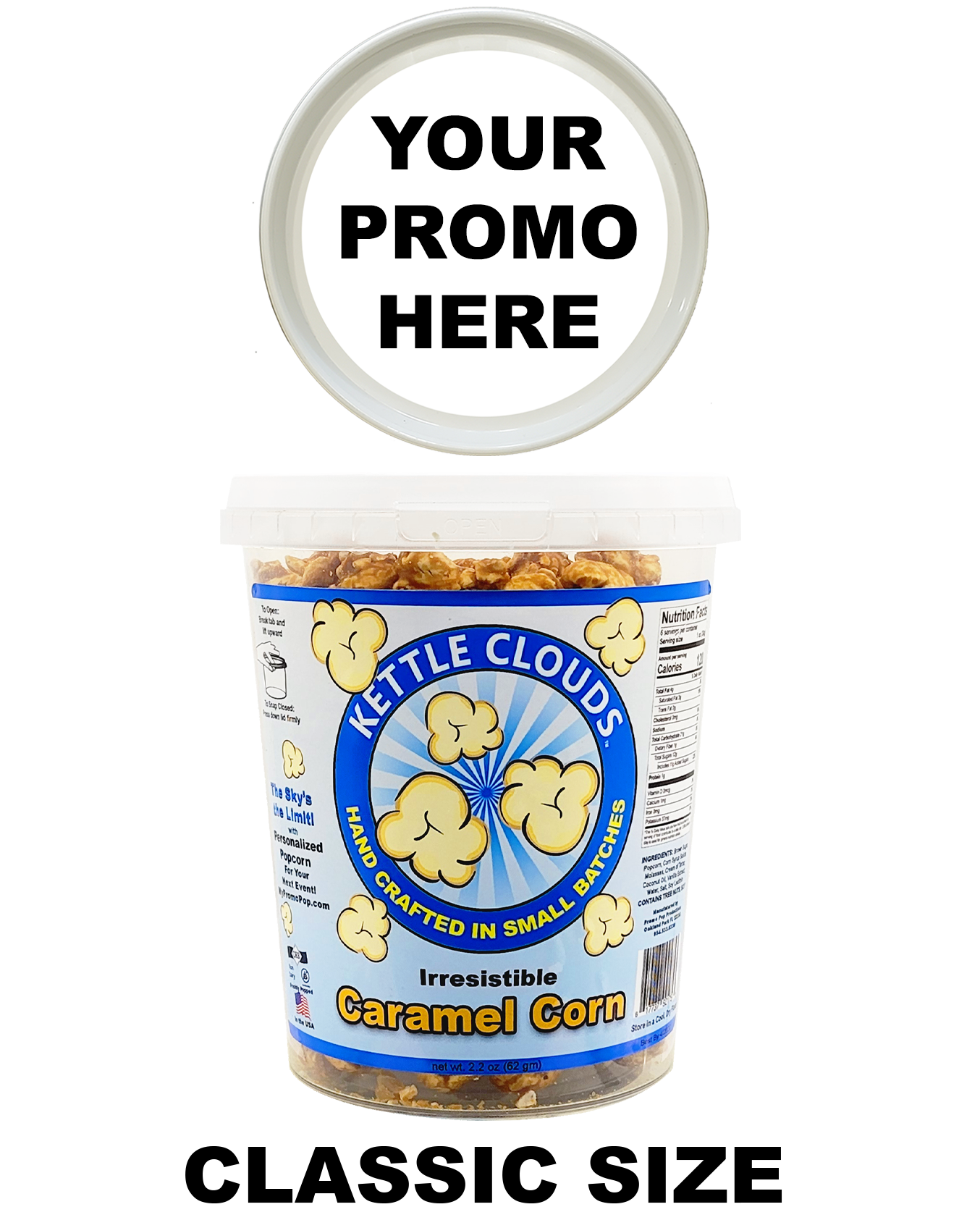Kettle Clouds™ - Caramel Corn Classic (as low as $4.49 per bucket) Case of 12 Price