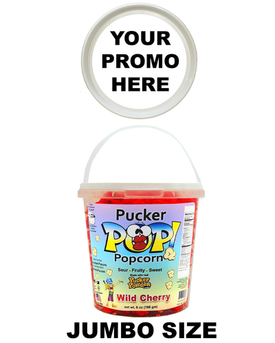 Pucker Pop!™ - Wild Cherry Jumbo (as low as $8.99 per bucket) Case of 12 Price