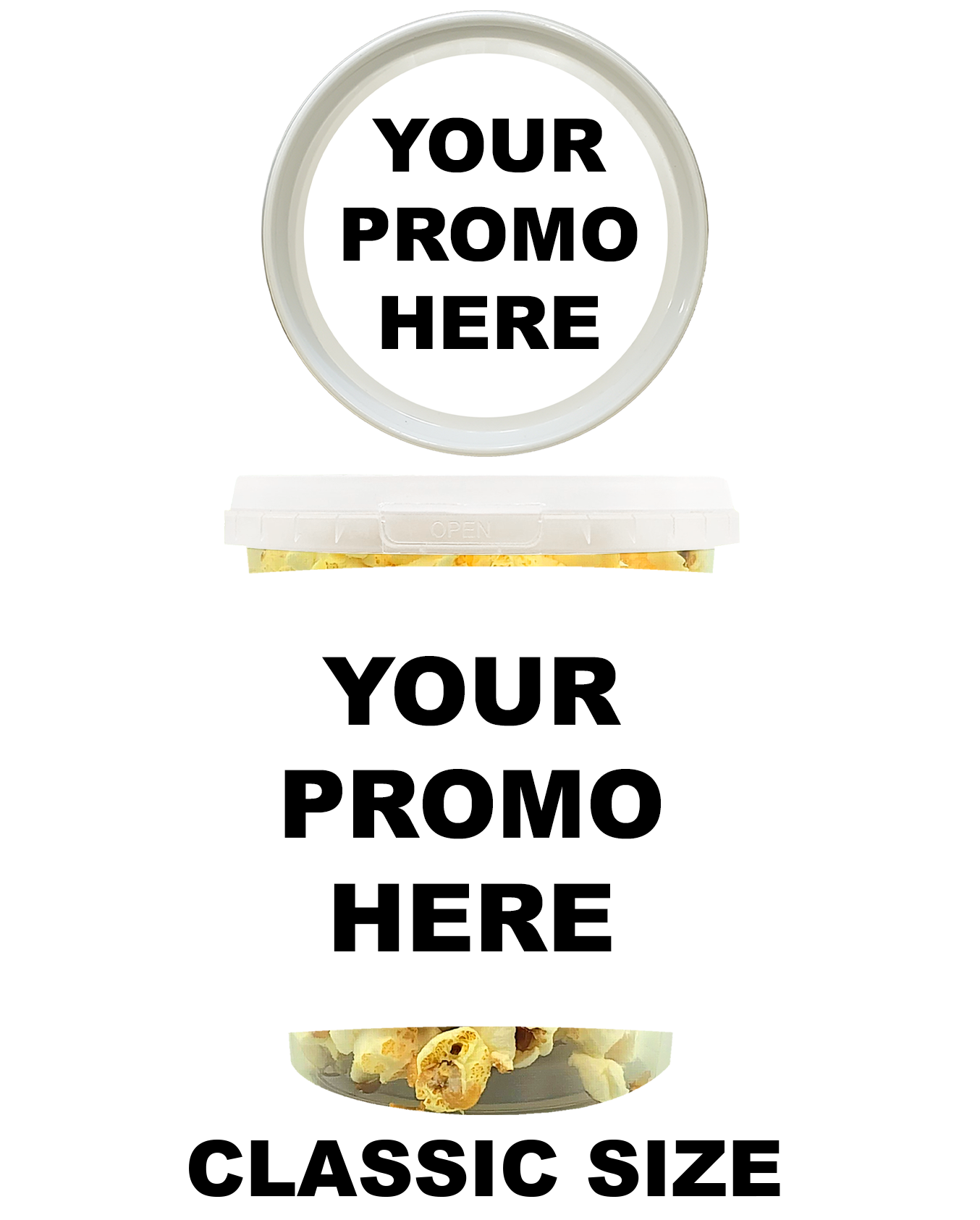 Promo Pop™ - White Cheddar Classic (as low as $4.49 per bucket) Case of 12 Price