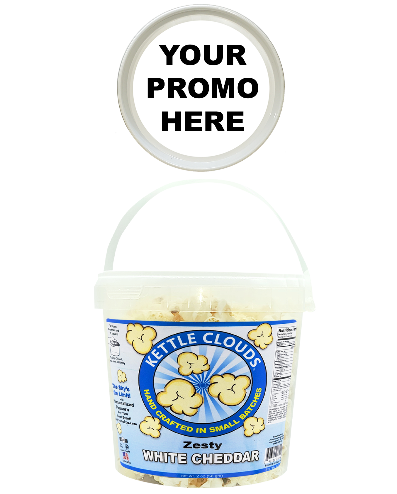 Kettle Clouds™ - White Cheddar Jumbo (as low as $8.49 per bucket) Case of 12 Price
