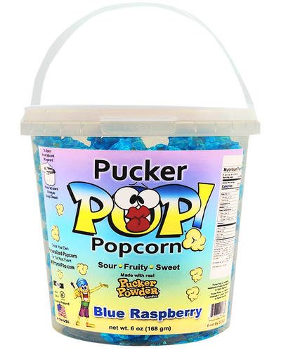 Pucker Pop!™ - Blue Raspberry Jumbo (as low as $8.99 per bucket) Case of 12 Price