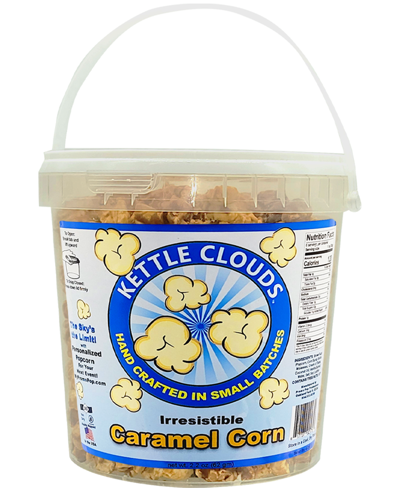 Kettle Clouds™ - Caramel Corn Jumbo (as low as $8.49 per bucket) Case of 12 Price