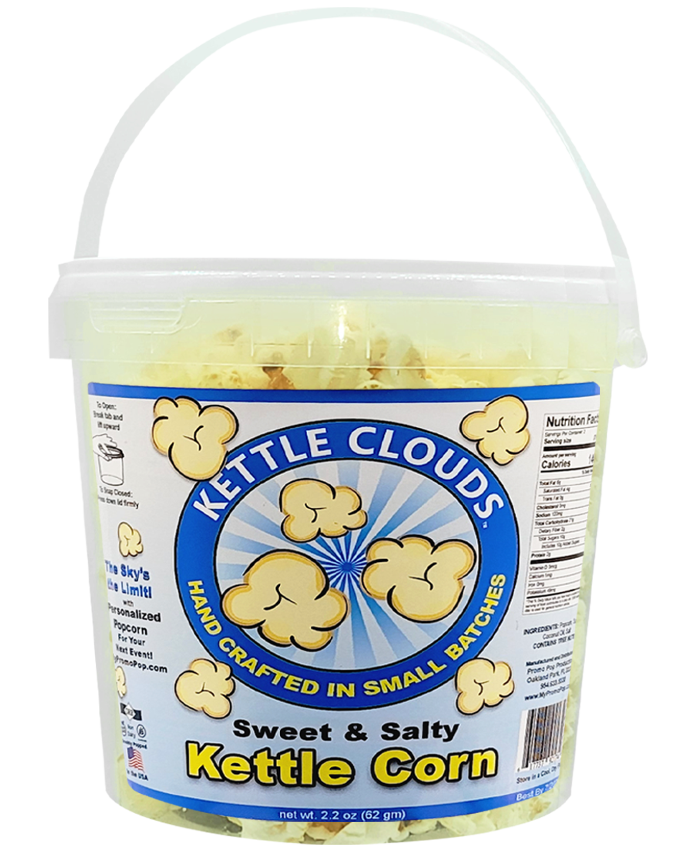 Kettle Clouds™ - Kettle Corn Jumbo (as low as $7.99 per bucket) Case of 12 Price