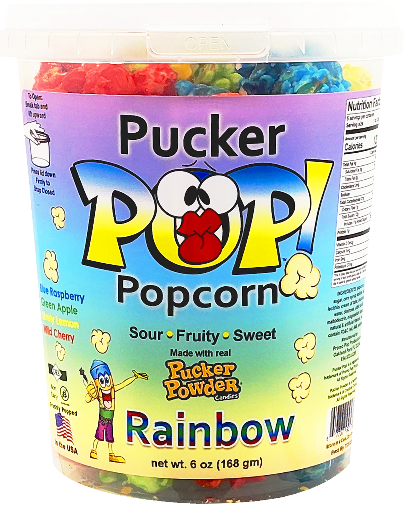 Pucker Pop!™ - Rainbow Classic (as low as $4.99 per bucket) Case of 12 Price