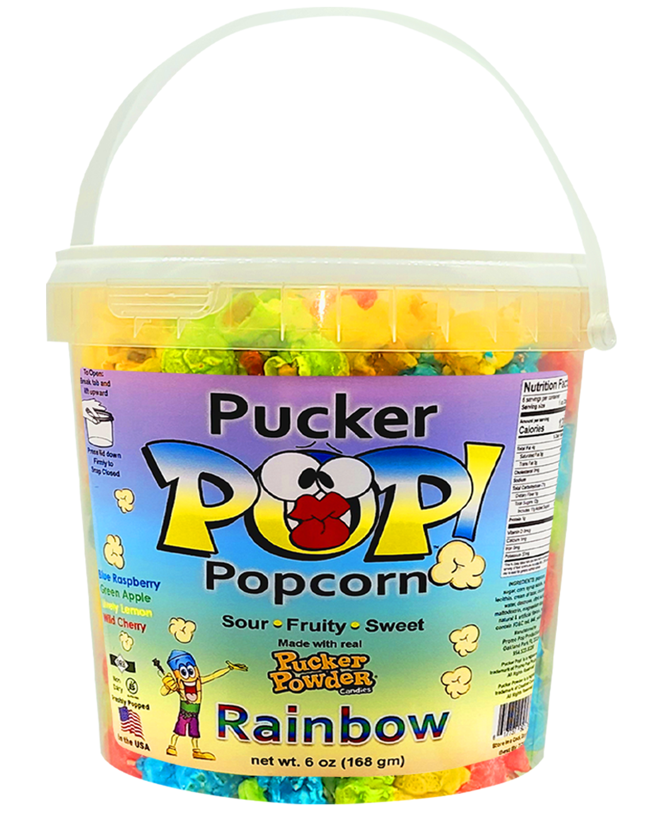 Pucker Pop!™ - Rainbow Jumbo (as low as $8.99 per bucket) Case of 12 Price
