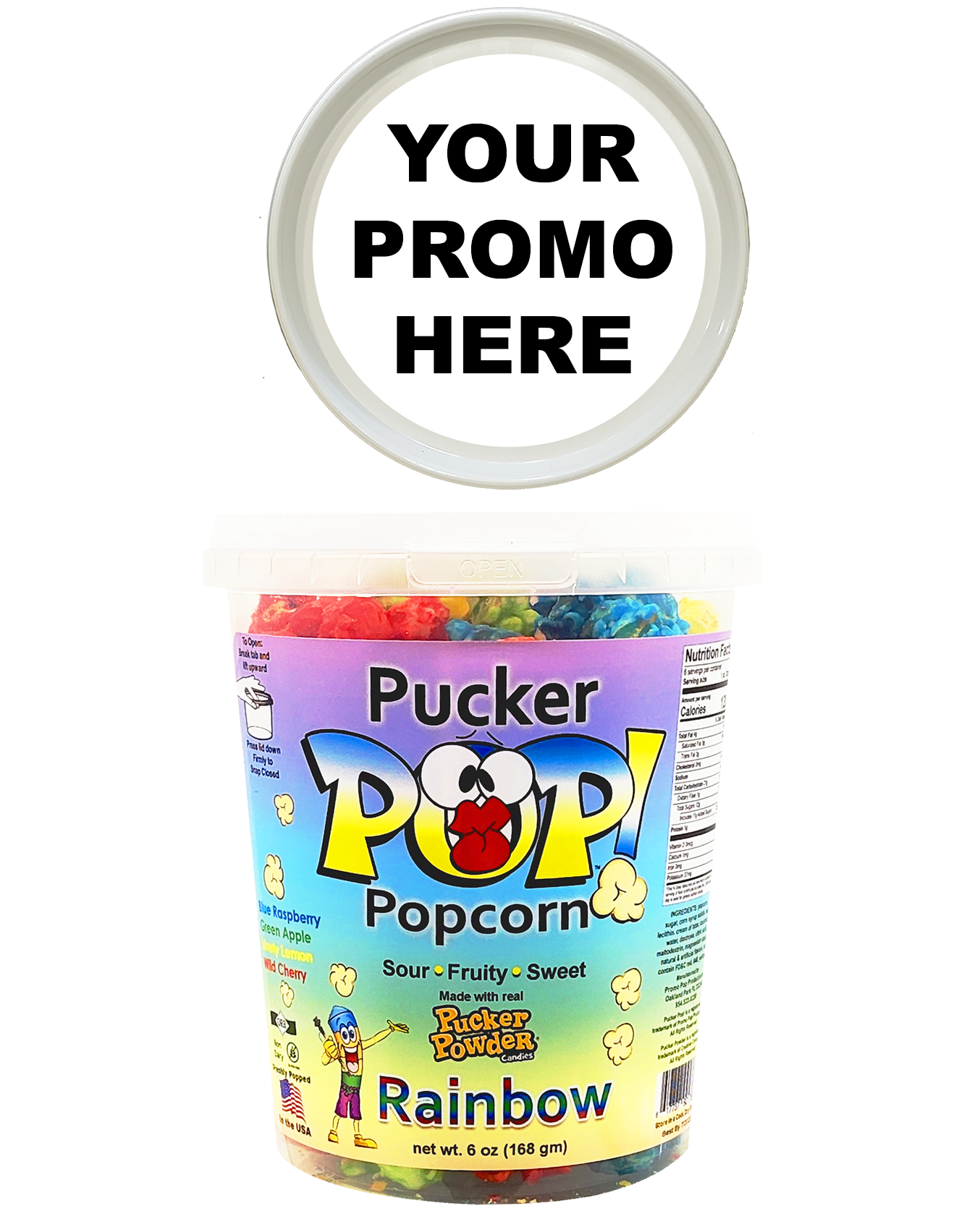 Pucker Pop!™ - Rainbow Classic (as low as $4.99 per bucket) Case of 12 – My  Promo Pop™