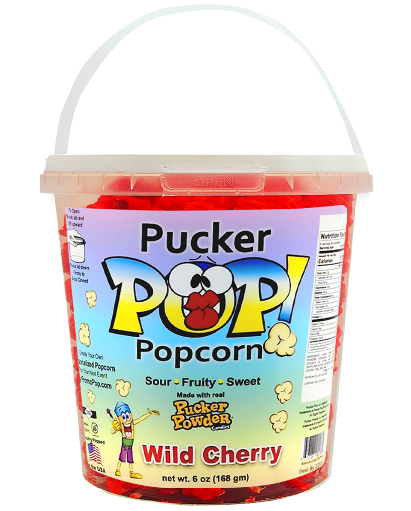 Pucker Pop!™ - Wild Cherry Jumbo (as low as $8.99 per bucket) Case of 12 Price